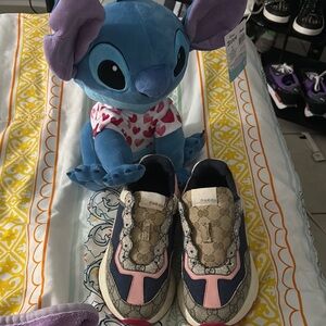 Gucci Pink and Blue Sneakers